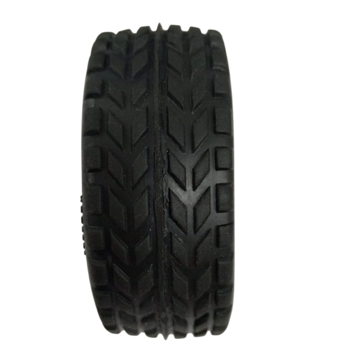 65mm Robot Smart Car Rubber Wheel Light Blue Color