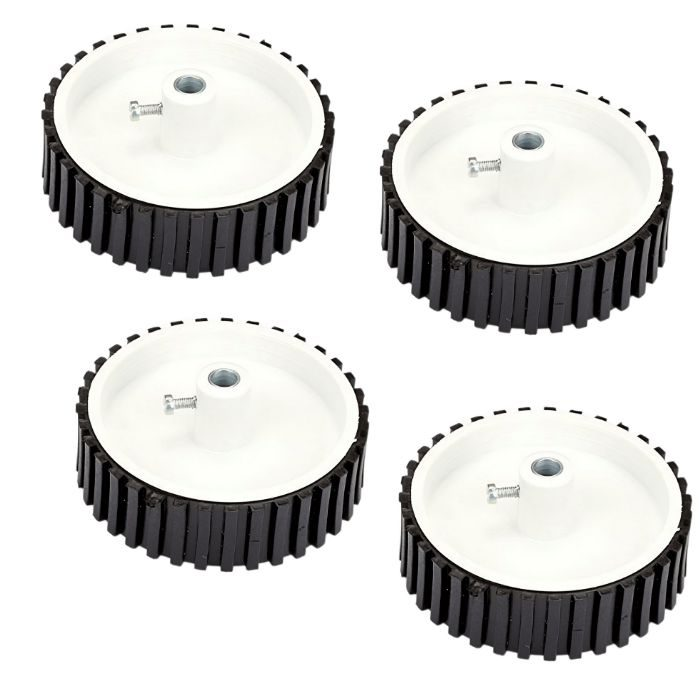 7 X 2 Cm Gear Motor Robot Wheel, Tyres for 6 mm Shaft Geared Dc Motor - 4 Pieces Robotics Science Project
