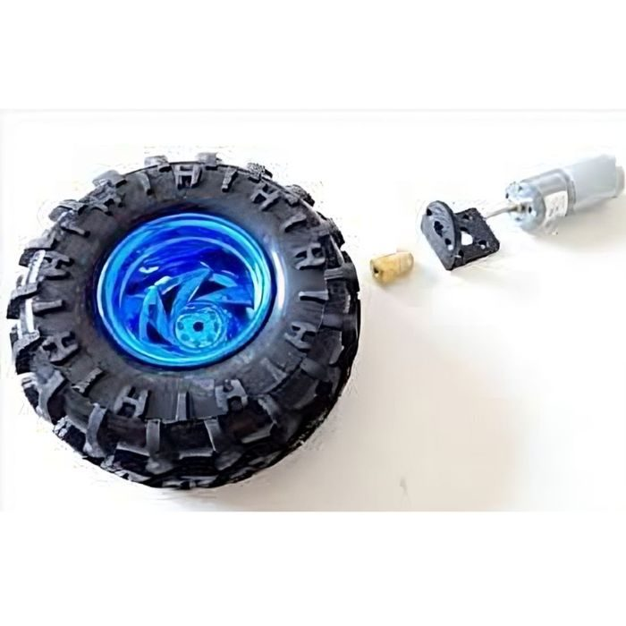 125mm Wheel black-blue with 6mm coupling