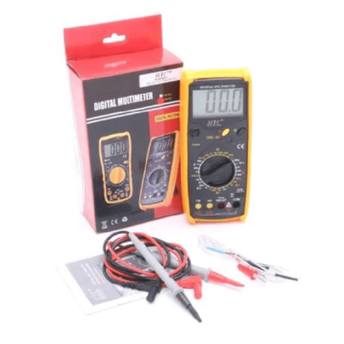 HTC DM-91 700V Digital Multimeter - Test Voltage, Current, Resistance & More