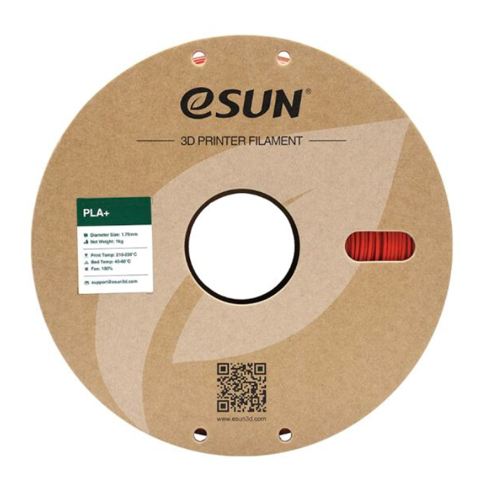 eSun PLA+ 1.75mm 1kg 3D Printing Filament Red Color