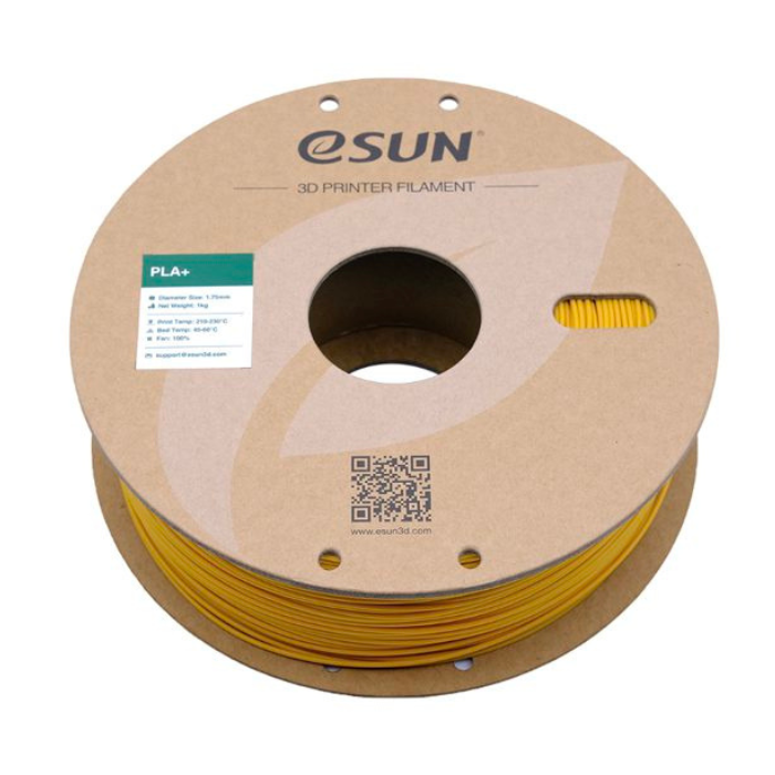 eSun 1.75mm PLA+ 3D Printing Filament 1kg Yellow Color