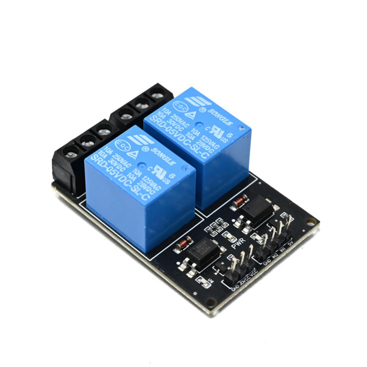 SmartElex 10A 2-Channel 5V Relay Module
