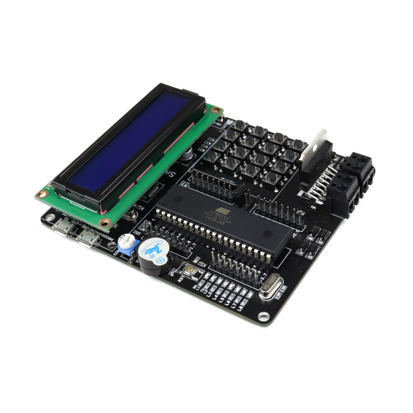 SmartElex AT89S52 Microcontroller Development Board – 40-Pin DIP MCU with L298P Motor Driver