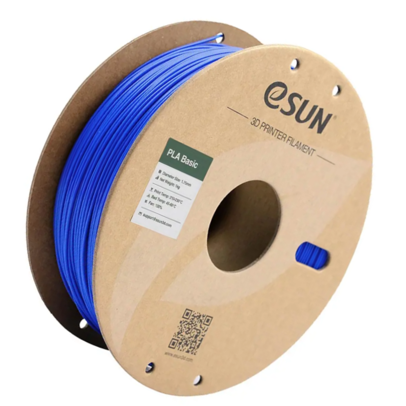 eSun 1.75mm PLA-Basic 1kg 3D Printing Filament Blue Color