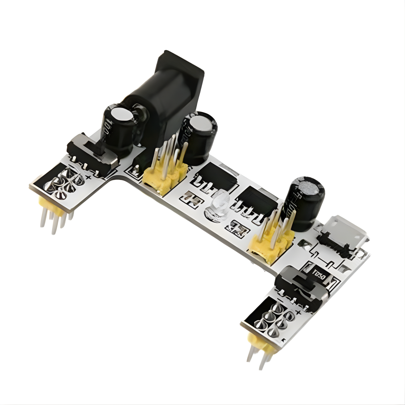 Breadboard Power Supply Module – Micro USB & DC 7–12V Dual Channel