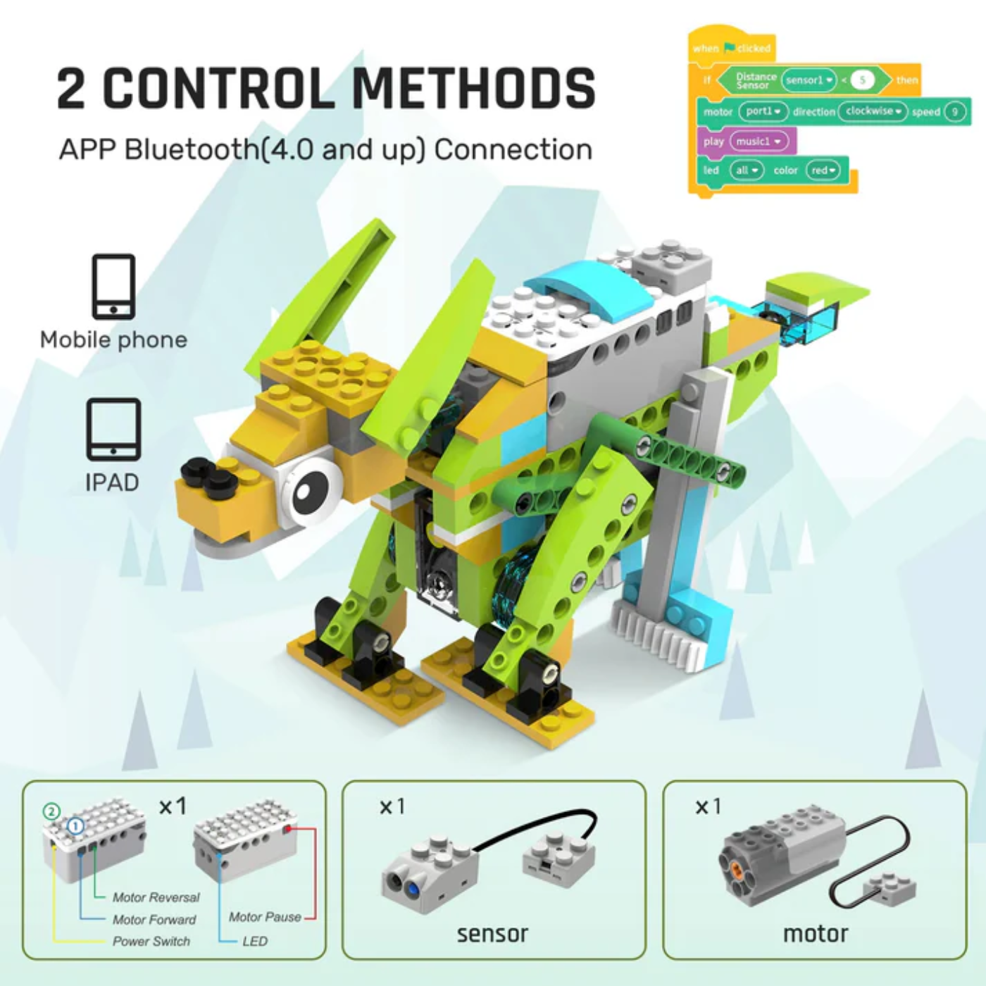 Makerzoid 100 in 1 STEAM Robot Master Educational Toy Set with Programming Building Blocks Course for 6-12 Years