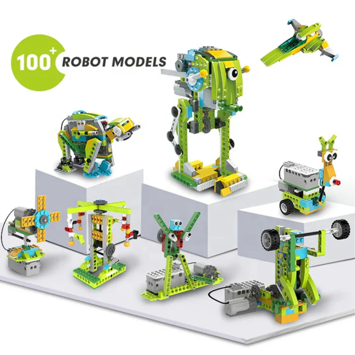 Makerzoid 100 in 1 STEAM Robot Master Educational Toy Set with Programming Building Blocks Course for 6-12 Years