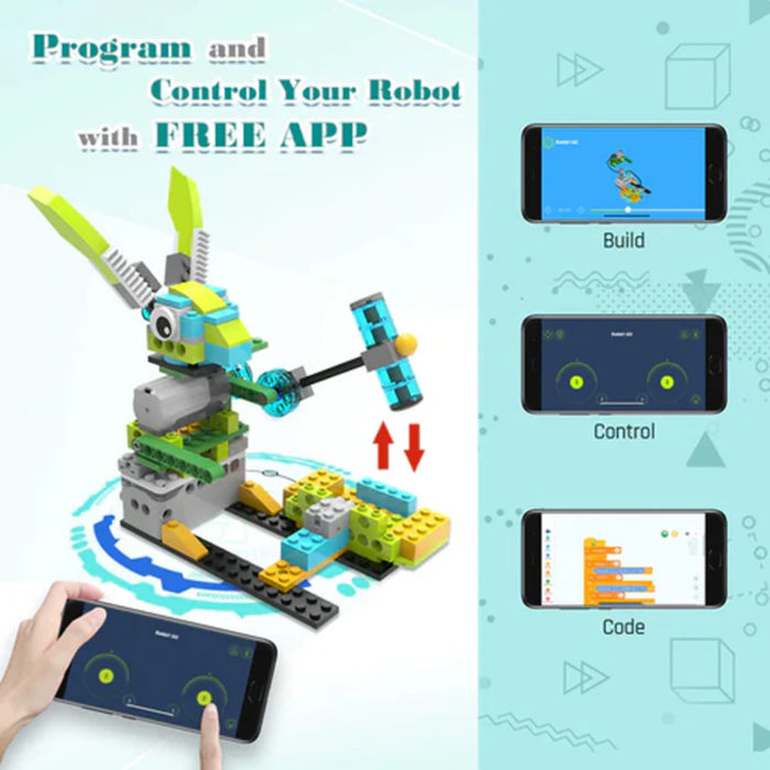 Makerzoid 100 in 1 STEAM Robot Master Educational Toy Set with Programming Building Blocks Course for 6-12 Years