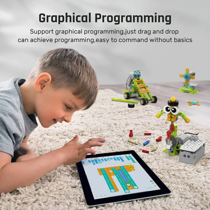 Makerzoid 100 in 1 STEAM Robot Master Educational Toy Set with Programming Building Blocks Course for 6-12 Years