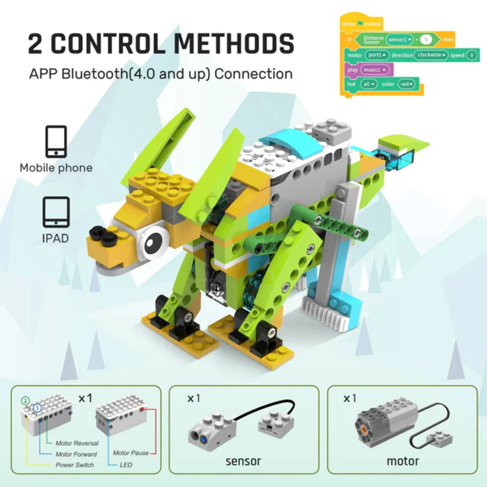 Makerzoid 100 in 1 STEAM Robot Master Educational Toy Set with Programming Building Blocks Course for 6-12 Years