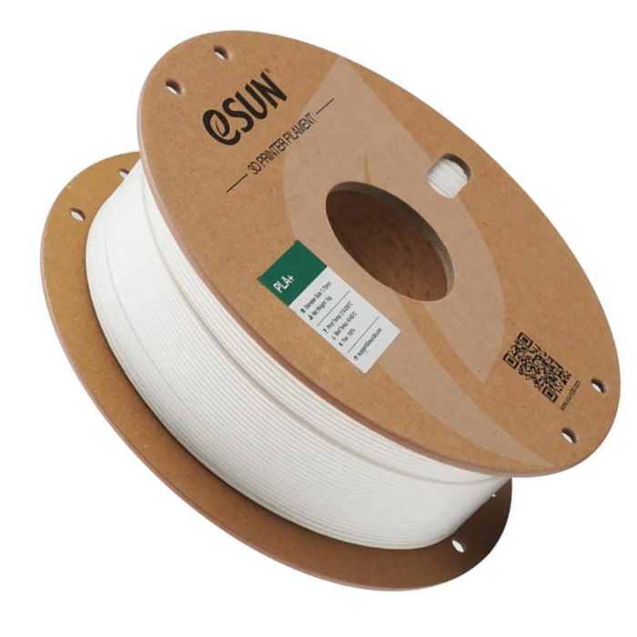 eSun PLA+ 1kg 3D Printing Filament 1.75mm Milky White Color