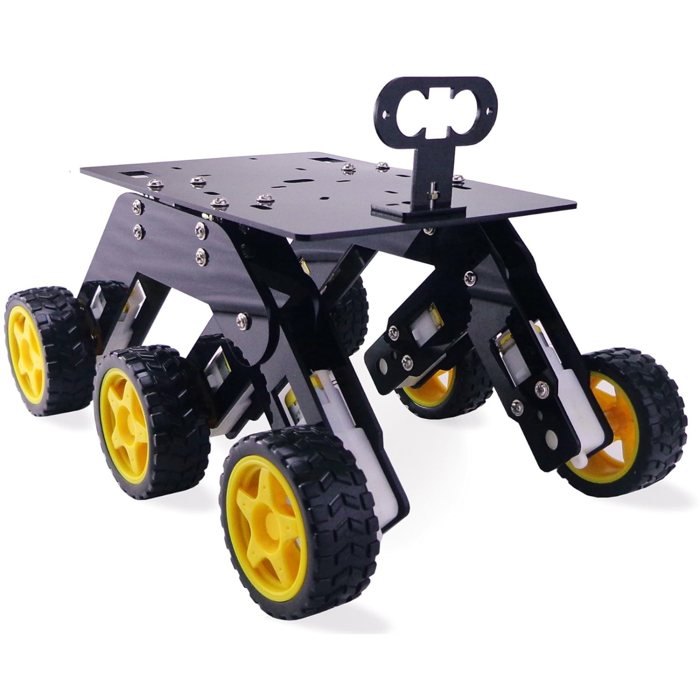Iotcart SES-P-3346 6WD Acrylic Rover Chassis - DIY Robotics Kit for Arduino