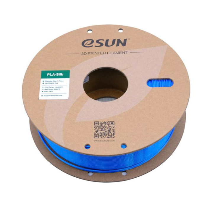 eSun 1.75mm PLA-Silk Filament 1kg Blue Color
