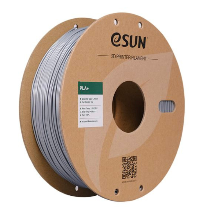 eSun PLA+ 1.75mm 3D Printing Filament 1kg Silver Color