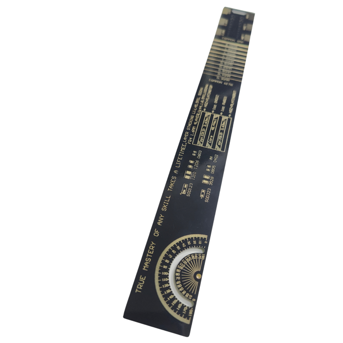 Iotcart SES-P-3375 25cm PCB Ruler with SMD & AWG Guides - Electronics Prototyping Tool