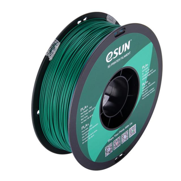 eSun 1.75mm PLA+ 1kg 3D Printing Filament Green Color
