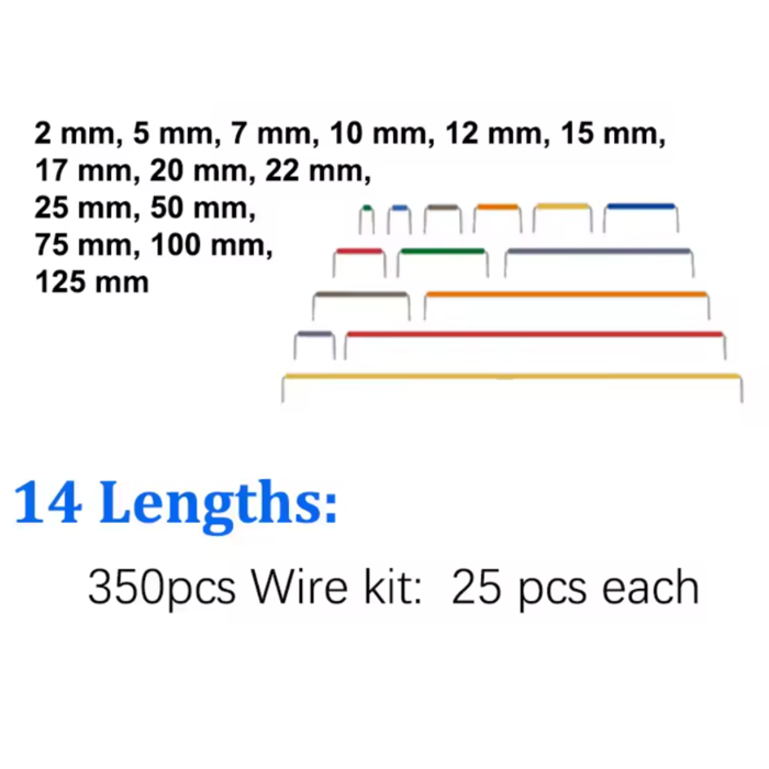 Iotcart 350PCS Copper Jumper Wire Kit - Breadboard Prototyping