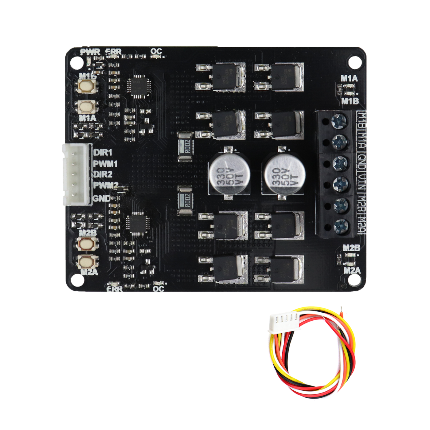 SmartElex 15D Dual DC Motor Driver - 30A Peak Dual Channel PWM Controller