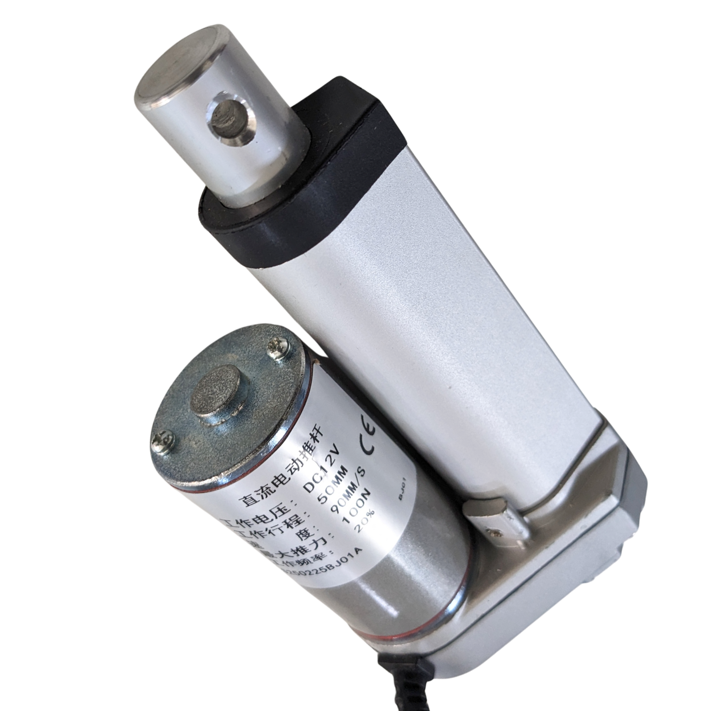 12V 50MM Stroke Length 90MM/S 100N Linear Actuator for Industrial Applications