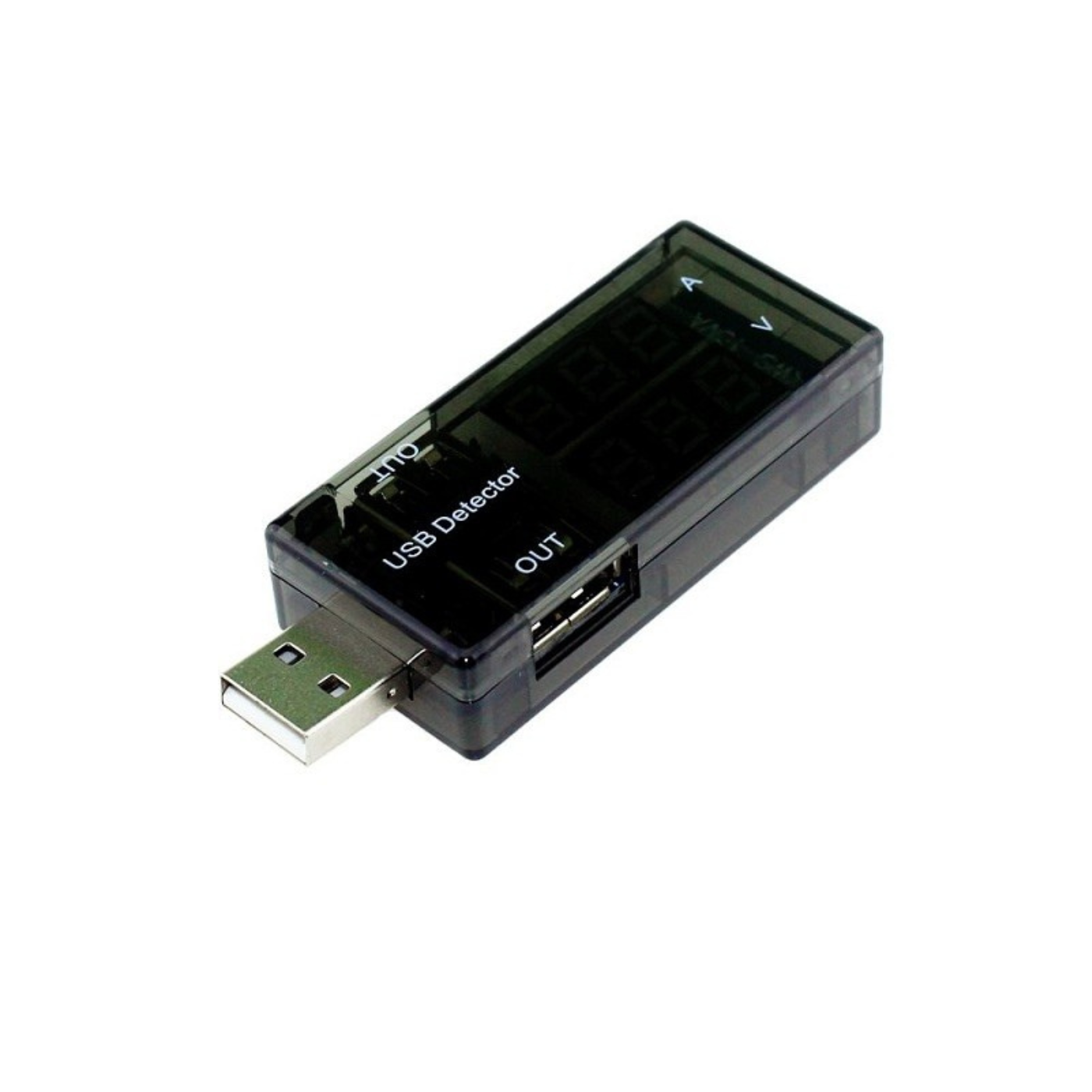 Dual USB Current Voltage Ammeter Tester