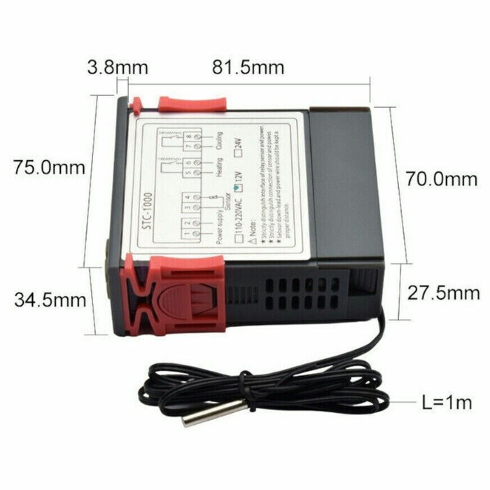 10A 220V Mini Digital Air Humidity Controller