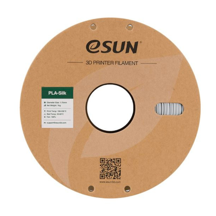 eSun 1.75mm PLA-Silk Filament 1kg/roll Silver Color