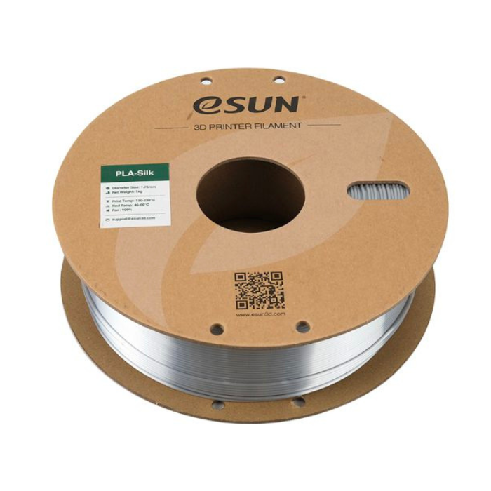 eSun 1.75mm PLA-Silk Filament 1kg/roll Silver Color