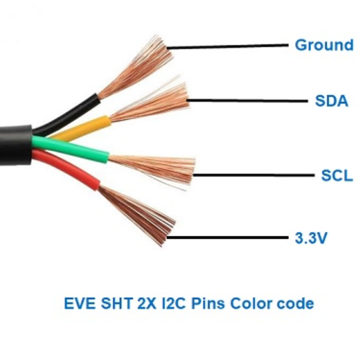 SHT41 16bit I2C Digital Humidity and Temperature Sensor Probe -7Semi