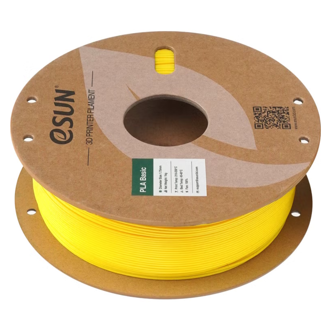 eSun PLA-Basic 1.75mm 3D Printing Filament 1kg Roll Yellow Color