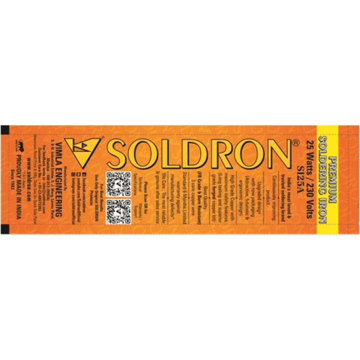 230V 25W Soldron Soldering Iron