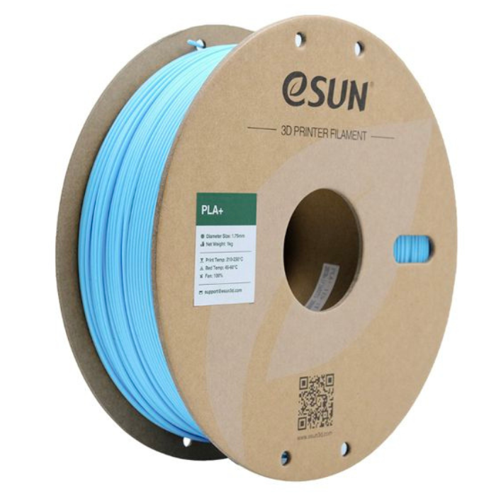 eSun PLA+ 1kg 1.75mm 3D Printing Filament Light Blue Color