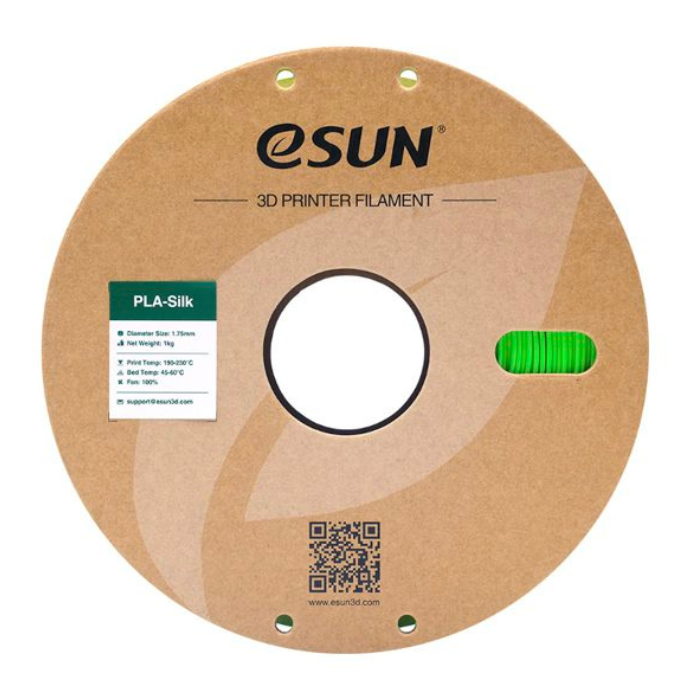eSun 1.75mm PLA-Silk Green Filament 1kg