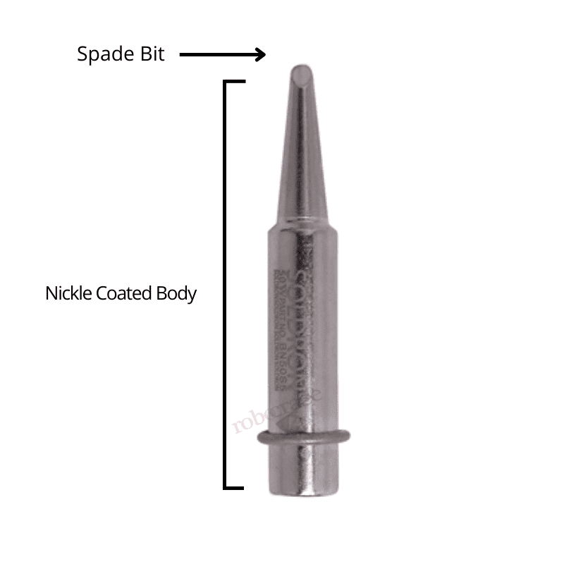 Soldron Nickel Plated Spade Bit for Soldron 50W Soldering Iron - BN50S5