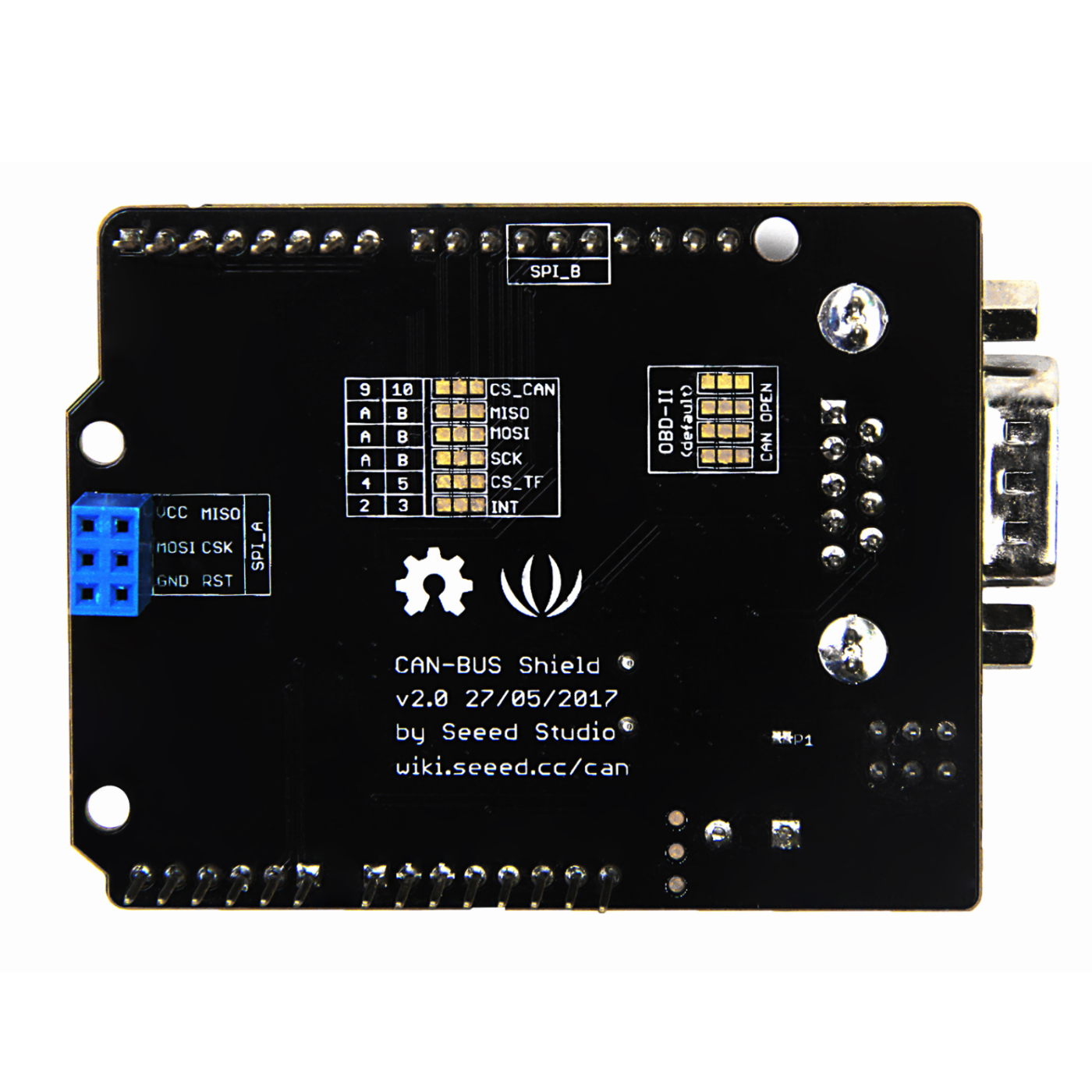 Seeed Studio CAN-BUS Shield V2 with High-Performance MCP2515 Controller & MCP2551 Transceiver