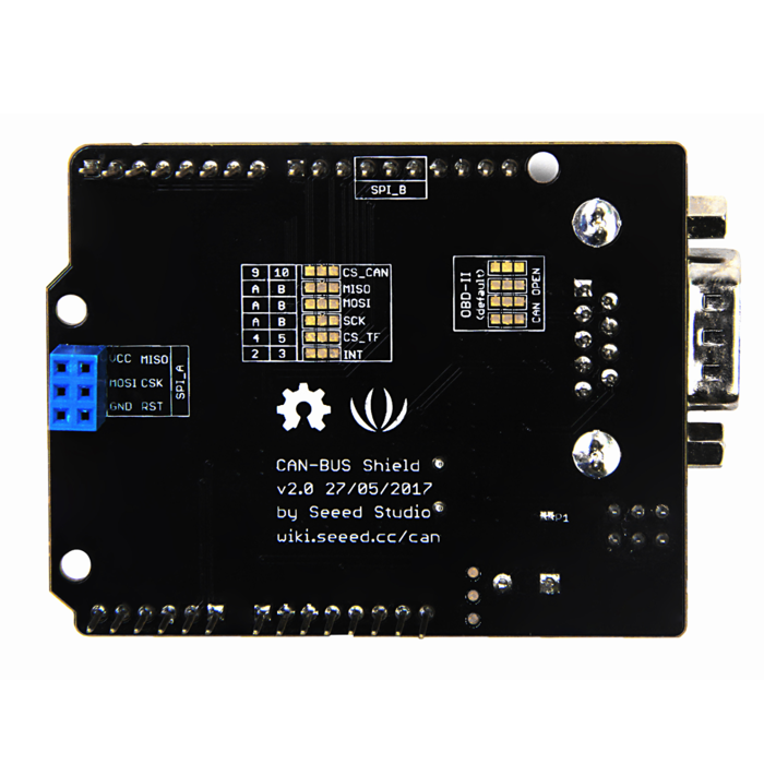 Seeed Studio CAN-BUS Shield V2 with High-Performance MCP2515 Controller & MCP2551 Transceiver