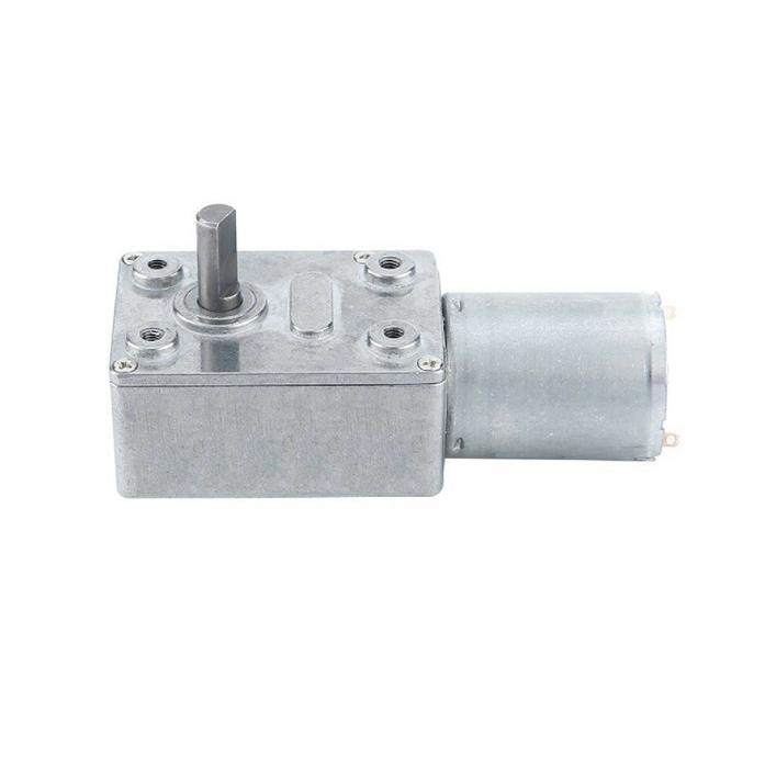 Solid Shaft JGY370 DC 12V 210 RPM High Torque Self-Locking Worm Gear Motor