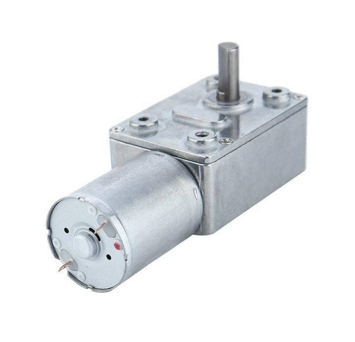Solid Shaft JGY370 DC 12V 210 RPM High Torque Self-Locking Worm Gear Motor