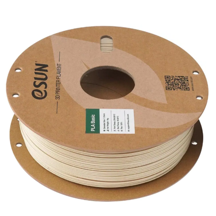 eSun 1.75mm PLA-Basic 3D Printing Filament 1kg Paper Roll Bone White
