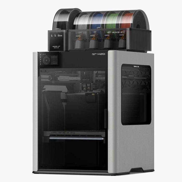Bambu Lab H2D- Combo 10W Multicolor 3D Printer with AMS