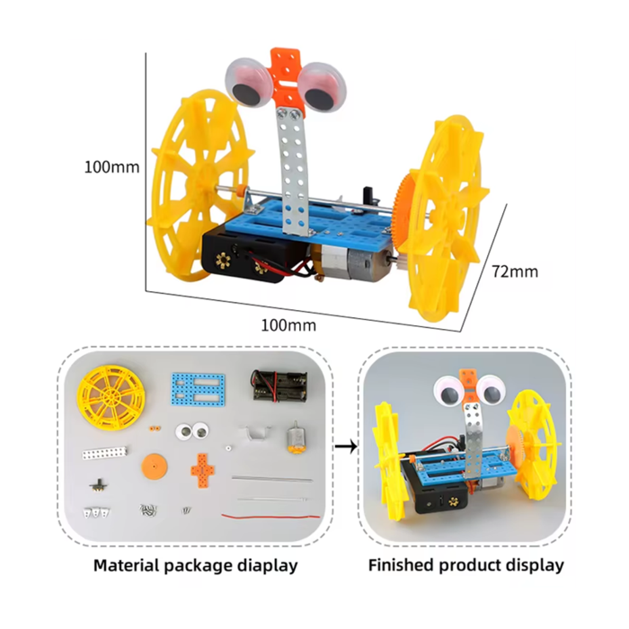 Pludo Self Balancing Car – Balance & Motion Learning DIY Kit for Kids Ages 5–8 | Grade 1-3