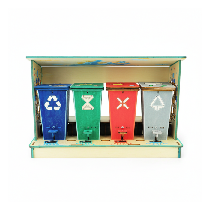 Pludo DIY Trash Sorter STEM Kit – Recycling and Waste Management Learning Kit for Mont-2 | Ages 3–5