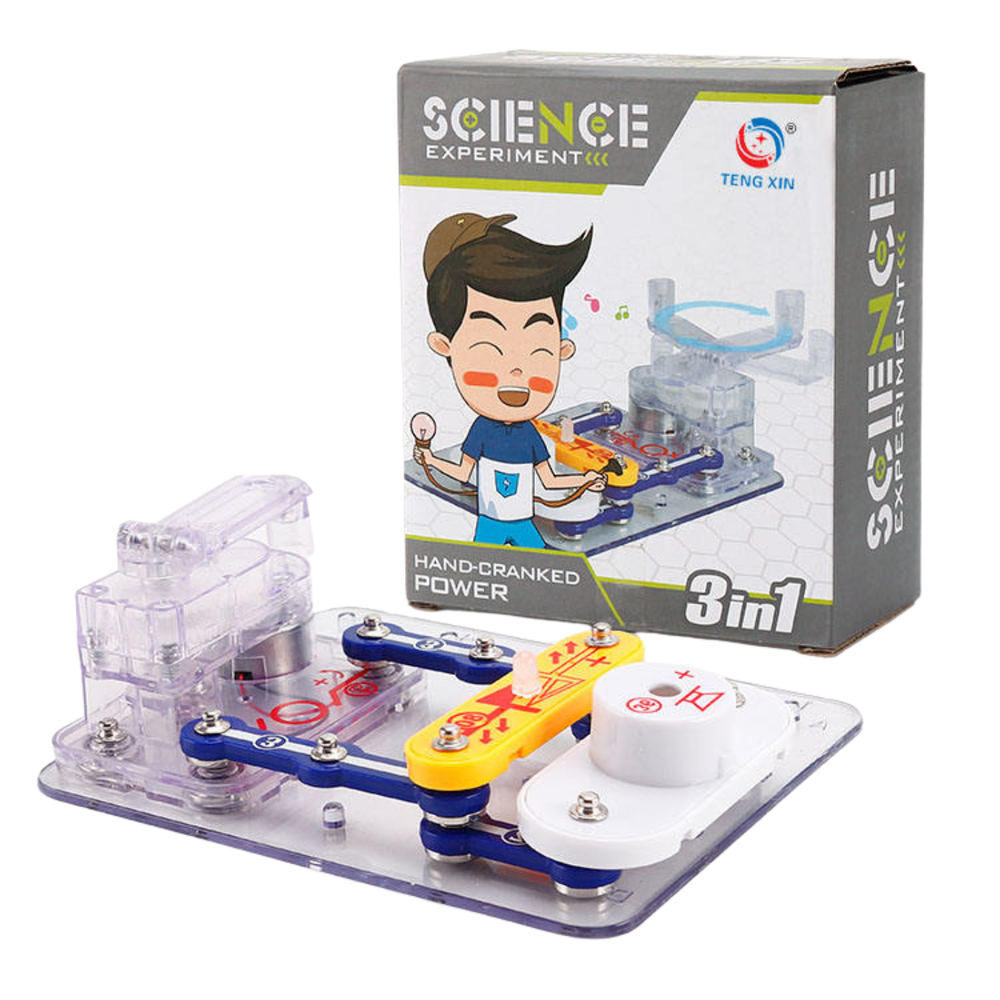 Pludo Human Power Generator Science Kit - Electromagnetic Induction Model for Grades 1-2 | Ages 6-7
