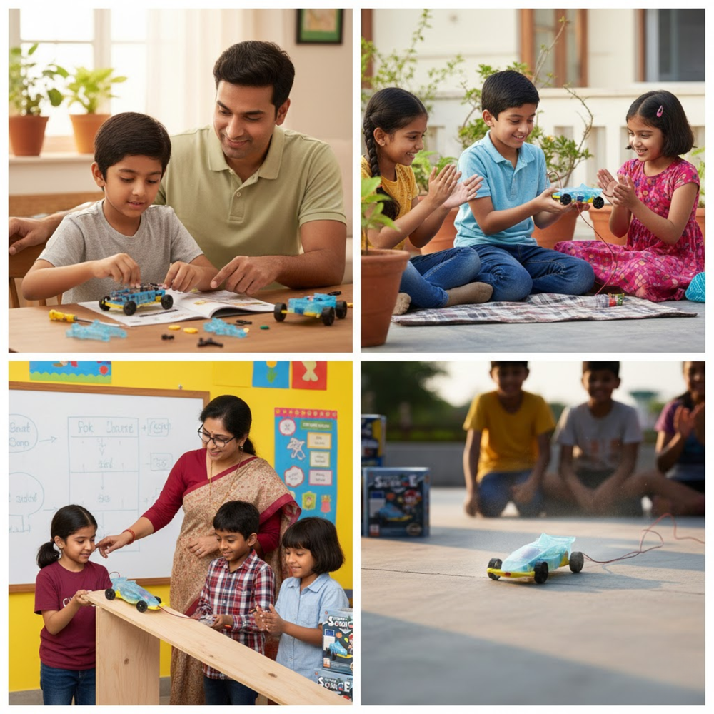 Pludo ElectroDrive STEM Kit– Energy Conversion Kit Science Toy for Grades 1-2 | Ages 6-7