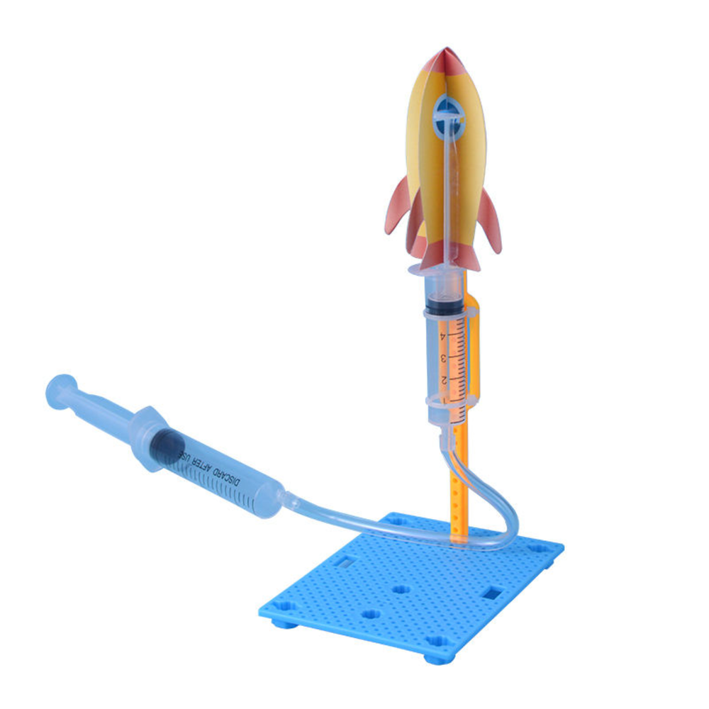 Pludo Rocket Launcher Kit DIY Science Kit – Learn Air Pressure & Rocket Launch Concepts for Ages 8–11 | Grade 3–5