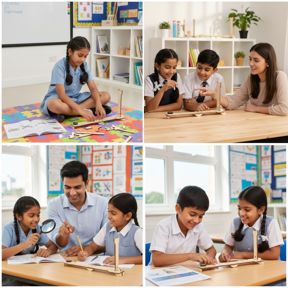 Pludo DIY Mini Guibiao Kit – DIY Science Experiment Kit for Kids 8–11 | Grade 3–5 Celestial Movements STEM Toy