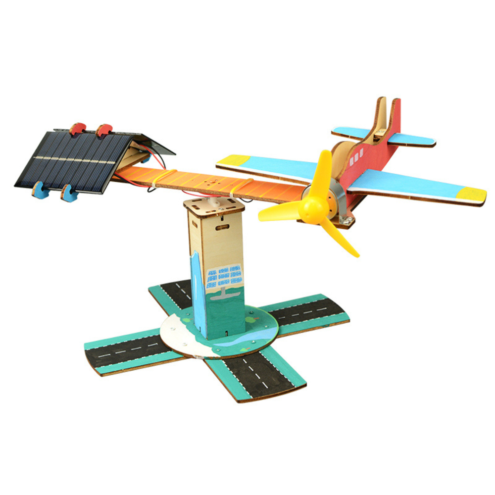 Pludo Solar Glide Aircraft STEM Kit – Mechanics of Motion DIY Kids Learning Toy for Kids 8–11 | Grade 3–5 Motion & Force Model