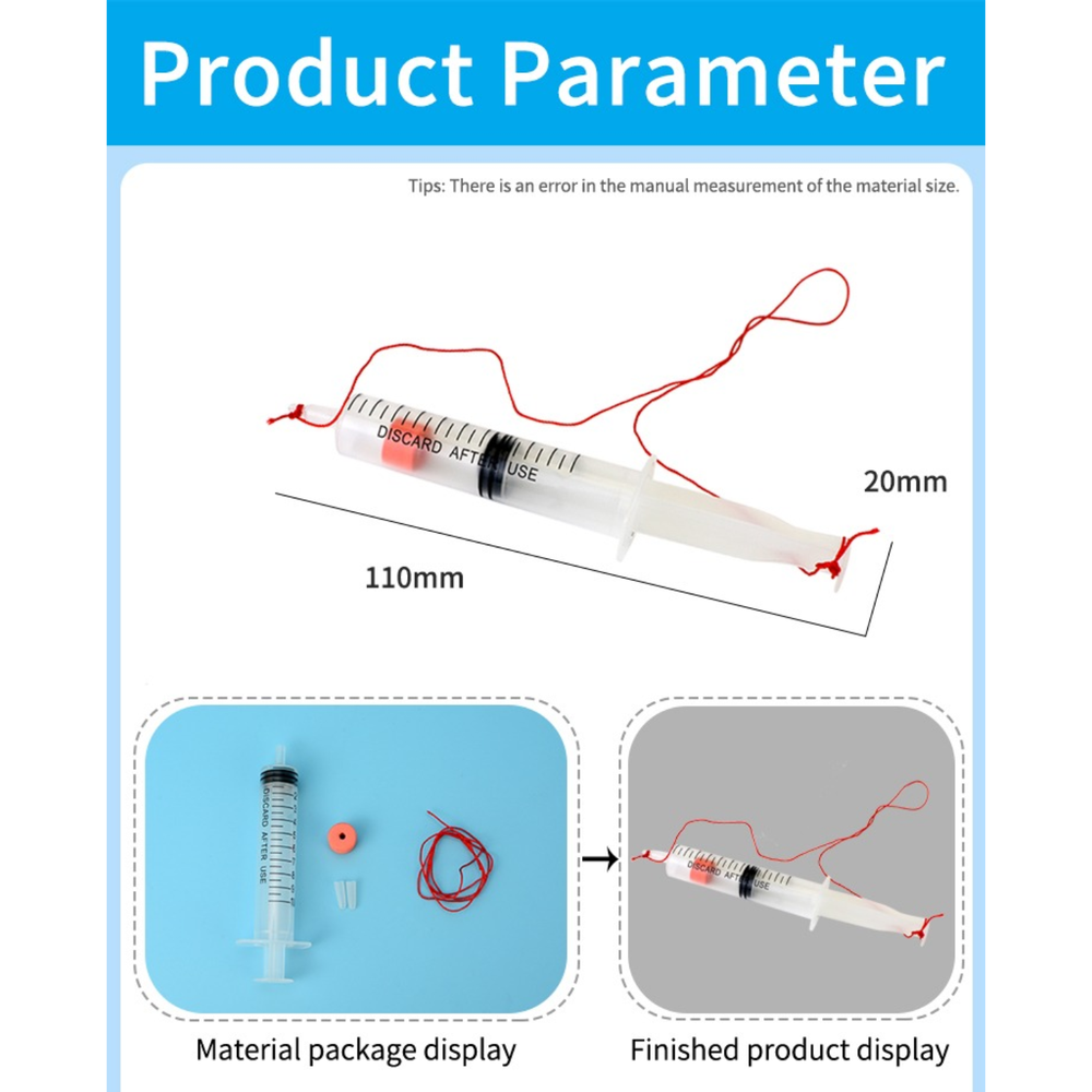 Pludo STEM Kit Blow Gun – DIY Atmospheric Pressure Science Toy for Kids 8–11 | Grade 3–5 Air & Force Model