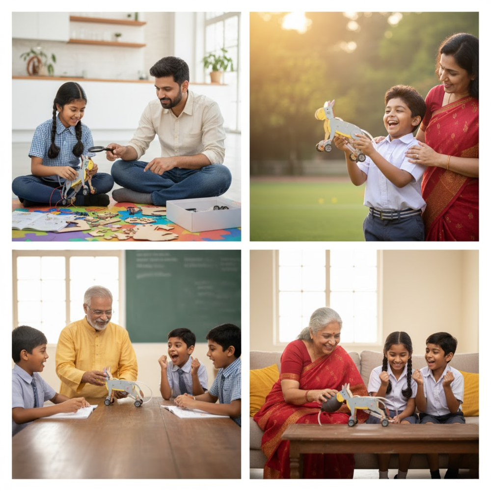 Pludo Pneumatic Donkey Educational Toy STEM Kit – Air Pressure Concept | Ages 8–11 | Grade 3 to 5