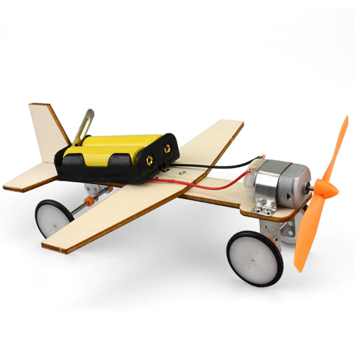 Pludo STEM Kit DIY AIRCRAFT – DIY Science Kit for Kids 11–14 | Grade 6–8 Learn Concepts of Propulsion